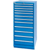 Lista® 12, tiroirs de largeur Standard - Bleu vif, clé identique