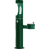 Elkay LK4420BF1U, fontaine sur pied extérieure à deux niveaux, station de remplissage de bouteilles supérieure, Evergreen
