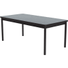 Tables de bibliothèque Correll 30" W x 60 « L x 29" H - Granite gris