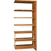 84" Double Face Shelving Adder - 36"W x 24"D x 83-3/4"H Oak