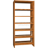 84" Double Face Shelving Base - 37"W x 24"D x 83-3/4"H Oak