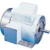 Leeson Motors Motor Washdown Motor-1/2HP, 115/208-230V, 3450RPM, TEFC, RIGID C, 1.15 SF, 63 Eff.