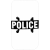 Paulson Riot Control Body Police Shield, Non-Ballistic, Polycarbonate, Clear, 20" x 36" - BS - 2P