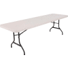 Lifetime® Portable Plastic Folding Table, 30" x 96", Almond