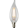 Luminance CA12 L7588-1 flamme pointe nostalgie conduit Filament ampoule claire E12 2W Base 200 Lumens 2700K