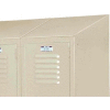 Lyon Slope Top Kit DD58321 For Lyon Lockers One-Wide- 12"Wx18"D - Gray