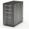 Safco® Aberdeen Mobile PBBF Pedestal Kit for Desk 15-1/4"W x 26 1/2"D x 27-1/2"H Gray Steel