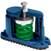 Housed Spring Floor Mount Vibration Isolator - 5-3/4"L x 2-1/8"W Red