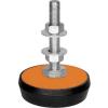 Neoprene Machinery Leveling Mount - 5"L x 5"W x 1-1/4"H