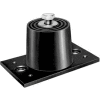 Neoprene Floor Mount Vibration Isolator - 5-1/2"L x 3-5/16"W x 2-3/4"H Red