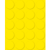 Cercles magnétiques jaunes de 3/4 po, paquet de 20