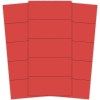 Des bandes magnétique rouge 2 "X 7/8", 25 par Pack