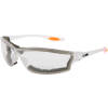 MCR Safety® Law® LW310AF Safety Glasses LW3, Orange Temple Insert, Clear Lens, Clear Frame