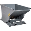 Global Industrial™ Steel Self-Dumping Forklift Hopper W/Bump Release, 1 Cu. Yd, 2000 Lbs, Gray