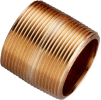 1-1/2 In. X Close Lead Free Seamless Red Brass Pipe Nipple - 140 PSI - Sch. 40 - Domestic