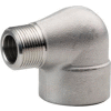 Ss 304/304l Forged Pipe Fitting 3/4" 90 Degree Street Elbow Npt Male X Female - Pkg Qty 4