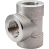 Ss 304/304l Forged Pipe Fitting 1" Tee Npt Female - Pkg Qty 3