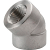Ss 316/316l Forged Pipe Fitting 1/4" 45 Degree Elbow Npt Female - Pkg Qty 4