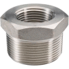 Ss 316/316l Forged Pipe Fitting 2 X 1-1/4" Hex Bushing Npt Male X Female - Pkg Qty 3