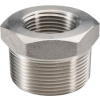 Ss 304 Barstock Hex Head Bushing 2-1/2 X 1-1/2" Npt Male X Female - Pkg Qty 5