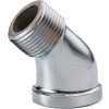 Chrome Plated Brass Pipe Fitting 1/8 45 Degree Street Elbow Npt Male X Female - Pkg Qty 25
