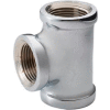Chrome Plated Brass Pipe Fitting 1 X 3/4 X 3/4 Reducing Tee Npt Female - Pkg Qty 10