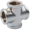 Chrome Plated Brass Pipe Fitting 1/4 Cross Npt Female - Pkg Qty 25