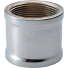 Chrome Plated Brass Pipe Fitting 1-1/2 Coupling Npt Female - Pkg Qty 10