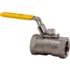 2 In. T316 Stainless Steel HEX Ball Valve - 1 Piece - 1000 PSI - Pkg Qty 5