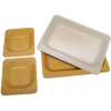 Molded Fiberglass EntrTe Dish 361008 - 6"W x 8-3/4"L , Pkg Qty 12, Beige - Pkg Qty 12