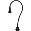 Moffatt 24 « Long Bras flexible, 7 Watt LED Lampe de travail w / 3 " Diamètre, 100 lb. Pull Magnet Base, Noir