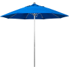 Parapluie de la Californie 9' Patio Umbrella - Bleu royal d’Olefin - Pôle d’argent - Série Venture