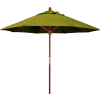Parapluie de la Californie 9' Patio Umbrella - Olefin Kiwi - Pôle de bois franc - Série Grove