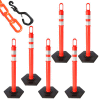 Mr. Chain Delineator & Chain Kit, 42 » Delineator & Bases, 6-Pack, 40' de 2 » Orange Chains