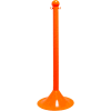 M. Chain Light Duty Plastic Stanchion Post, 41"H, Safety Orange