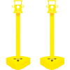 Mr. Chain X-Treme Duty Poteau en plastique, 46-1/2"H, jaune, emballage de 2