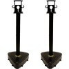 Poteau de chandelier en plastique X-Treme Duty de Mr. Chain, 46-1/2 po H, noir, paquet de 2