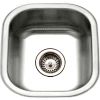 Houzer® MS-1708-1 Undermount Stainless Steel Square Bowl Bar/Prep Sink