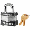 Master Lock® stratifié cadenas acier assortie différemment avec Master Keyed - #3MK - Qté par paquet : 6