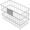 Marlin Steel Wire Mounting Mesh Basket 14"L x 7"W x 9"H Plain Steel Price Each for Qty 5+