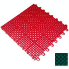 Mateflex II Outdoor Tennis Tile 350018, 12"L X 12"W, Sport Green