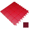 Mateflex II Outdoor Tennis Tile 350022, 12"L X 12"W, Terra Cotta Red