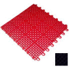 Mateflex II Outdoor Tennis Tile 350062, 12"L X 12"W, Black