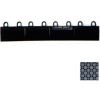 Mateflex HomeCourt Edge Female Connecting Piece 450215, 12"L X 1-3/4"W, Silver Metallic