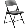 NPS® Chaise pliante en plastique léger premium - Série 800 - Ardoise de charbon de bois - Paquet de 4