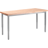 Table robuste NPS®, hauteur ajustée, dessus en bloc de boucher, 72 po L x 30 po l x 22-1/4 po-37-1/4 po H, érable