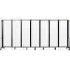 Diviseur de pièce mobile NPS®, acrylique, 164'L x 6'H, 7 panneaux, clair