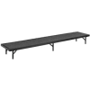 Riser Straight with Carpet - 96"L x 18"W x 8"H - Grey