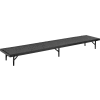 Riser Tapered with Carpet - 78"L x 18"W x 32"H - Black