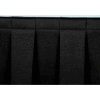 4'L Box-Pleat Skirting for 16"H Stage - Black